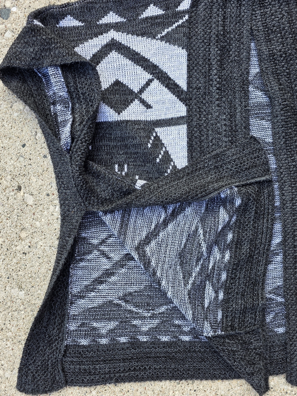 Express Aztec Open Front Cardigan M/L - Picture 12 of 12